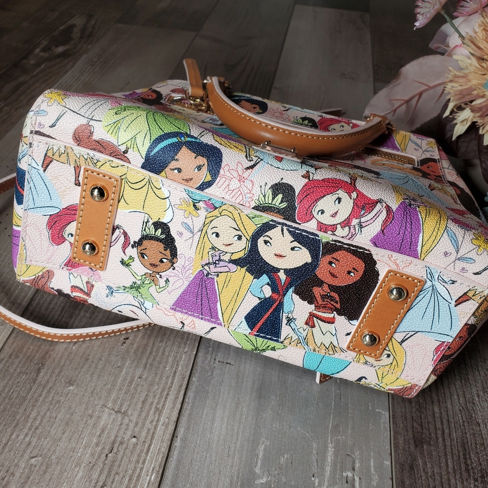 Disney Dooney & Bourke Bag - Disney Princesses - Small Zip Satchel Bag EUC - Picture 6 of 16